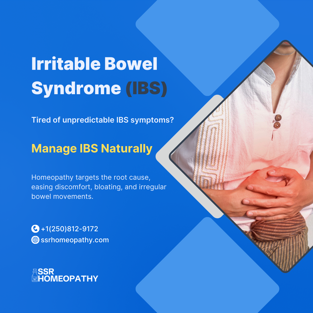 Post about irritable bowel syndrome and digestion support with homeopathy
